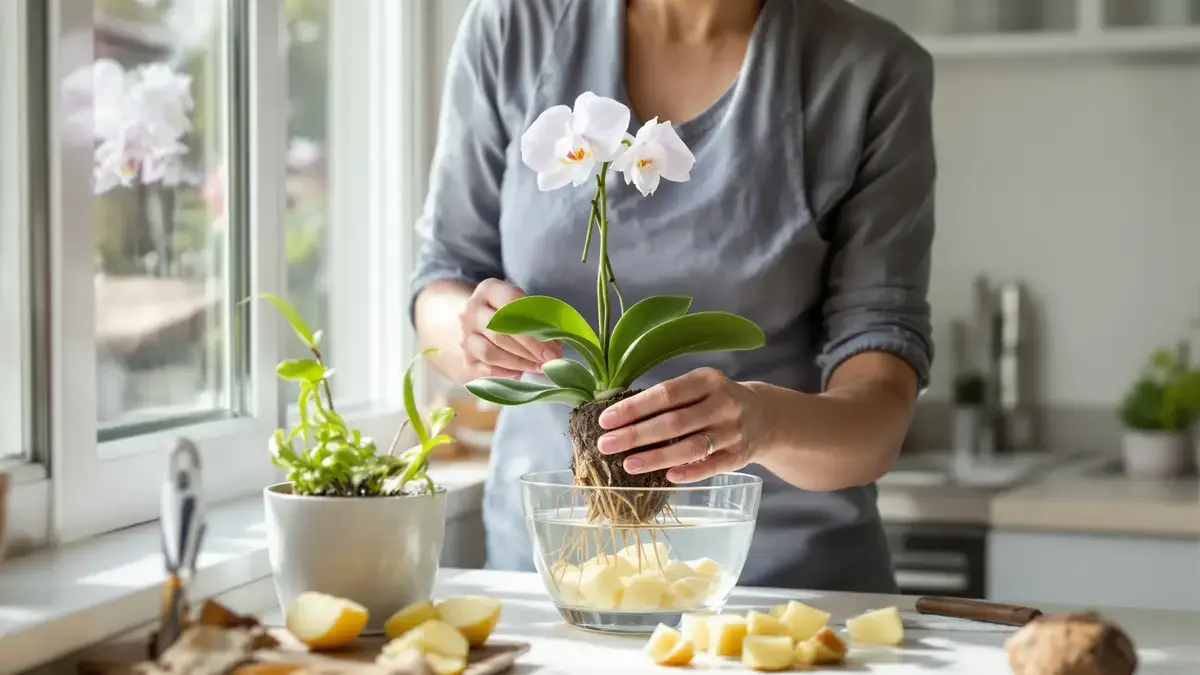 Orchidej: znovu ji rozkvétám rychle pomocí obyčejné brambory v květináči
