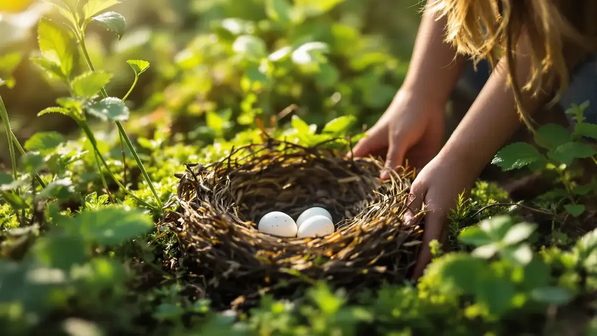 Rozpoznat hnízdo a vejce červenky je jednodušší, než si myslíte